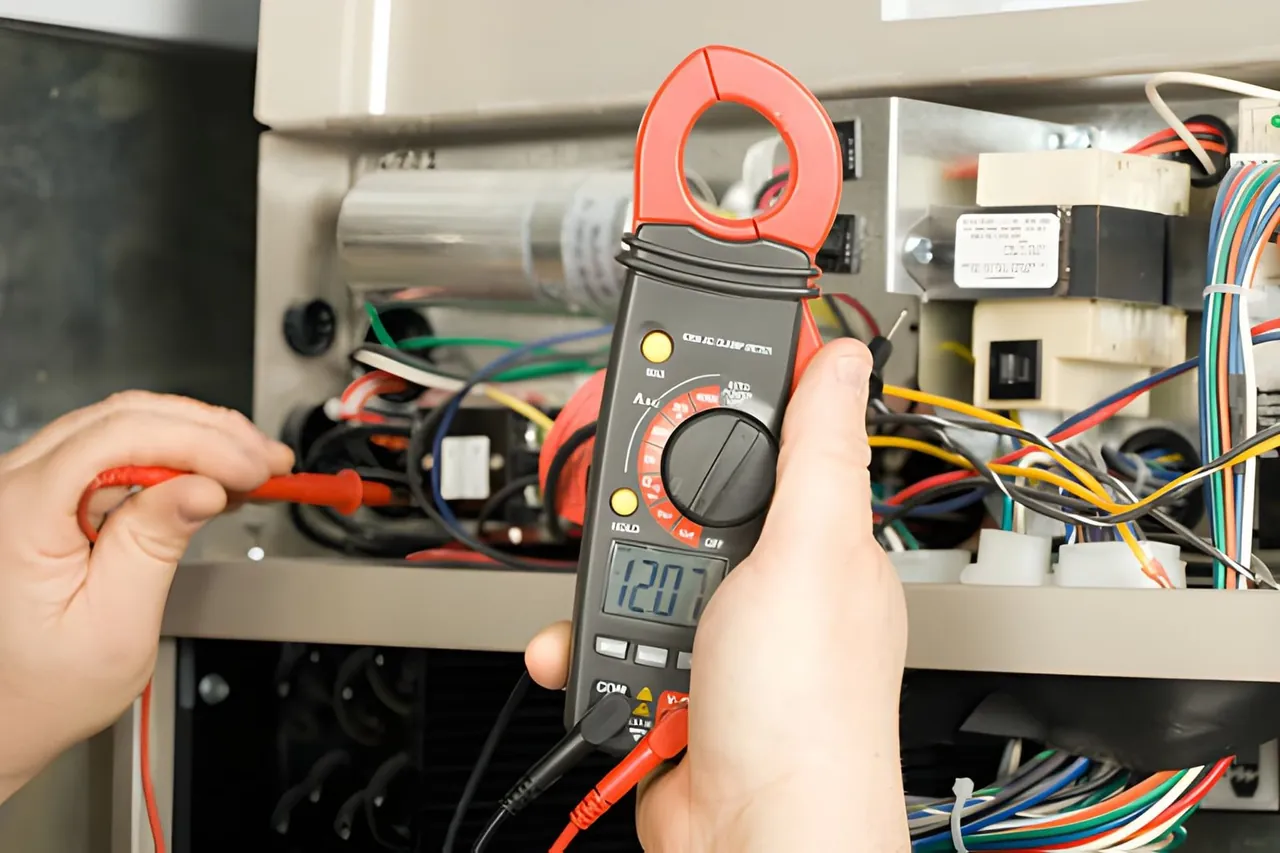 Electrical fault finding with a testing meter